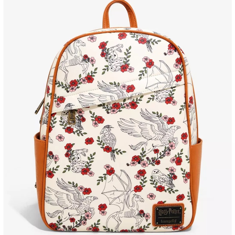Loungefly Harry Potter Magical Creatures Floral Backpack